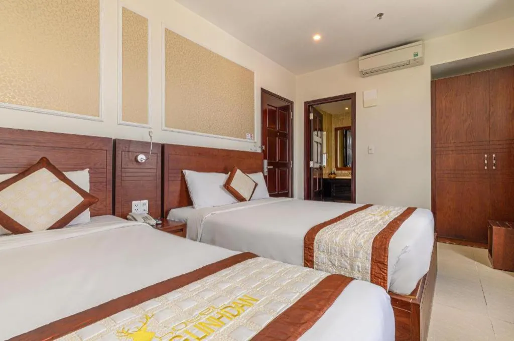 Bed in Ocean View Danang Hotel