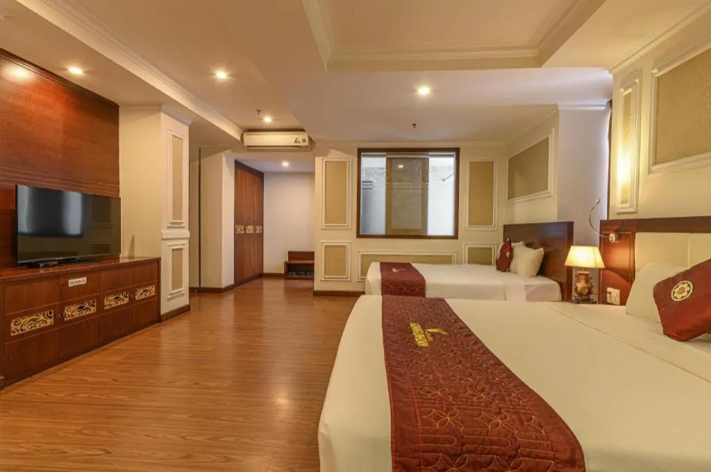 Bed in Ocean View Danang Hotel