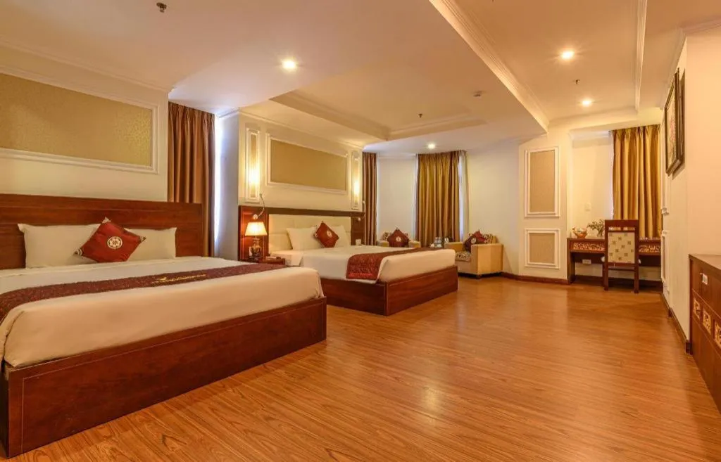 Bed in Ocean View Danang Hotel