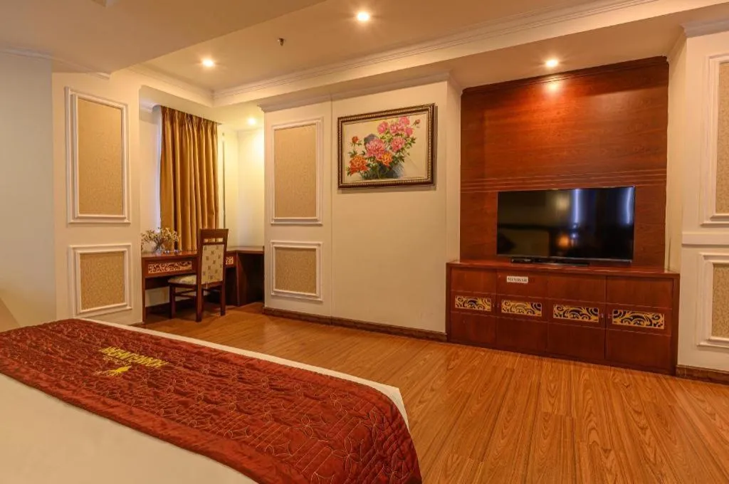 Bed in Ocean View Danang Hotel