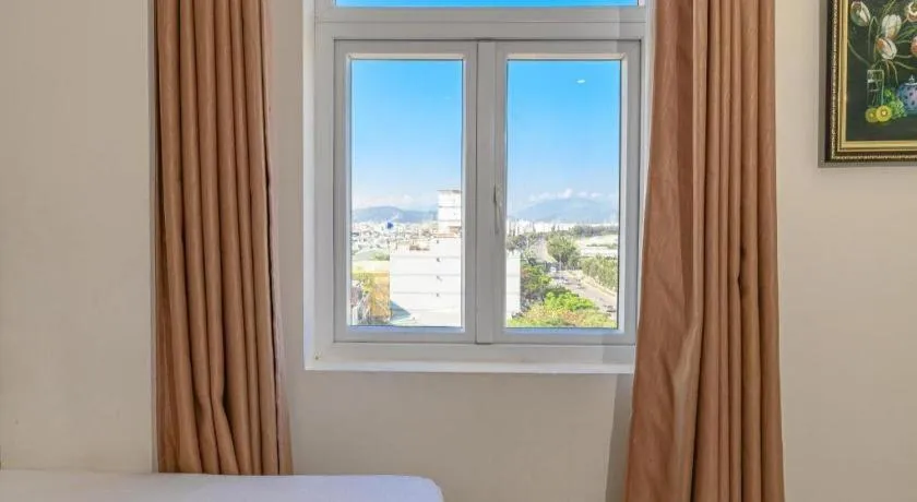 Bed in Ocean View Danang Hotel