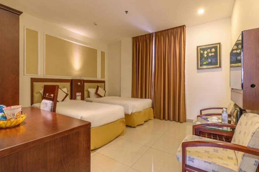 Bed in Ocean View Danang Hotel