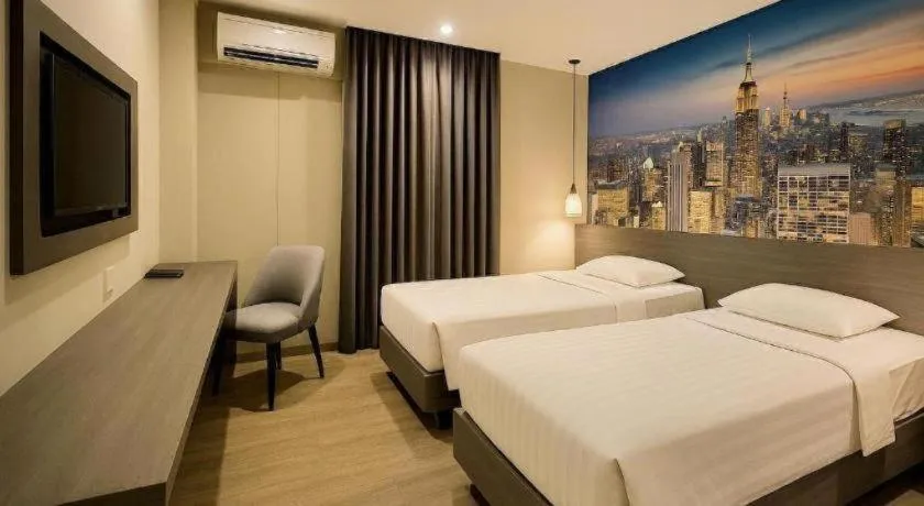 Bed in Plaza Hotel Tegal