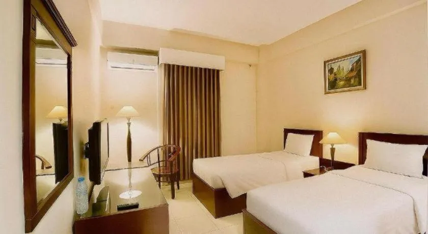 Bed in Plaza Hotel Tegal