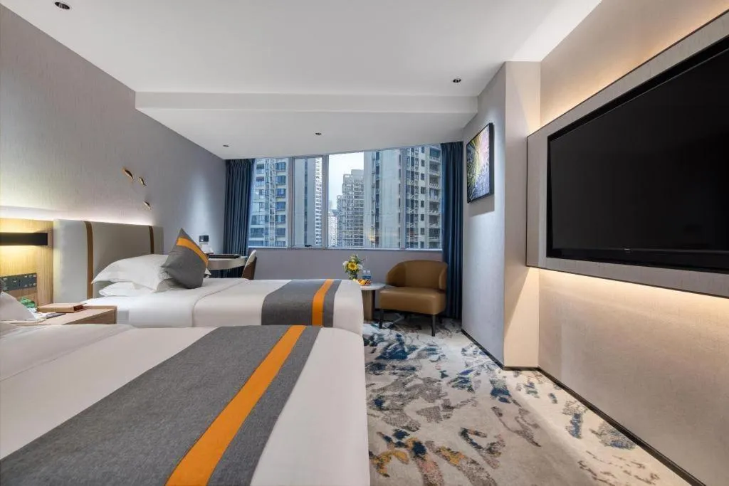 Bed in Golden Sea View Hotel Haikou