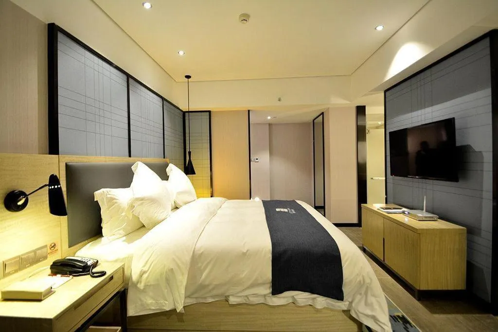 Bed in Echarm Hotel Beihai Railway Station