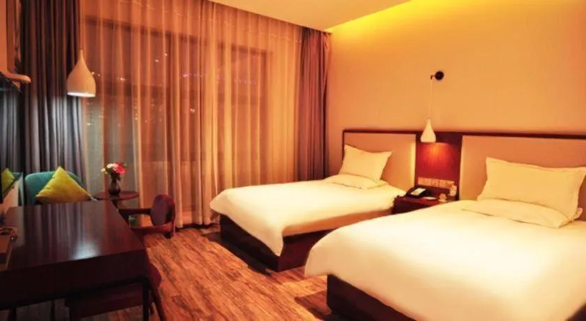 Bed in Hangzhou Berman Hotel