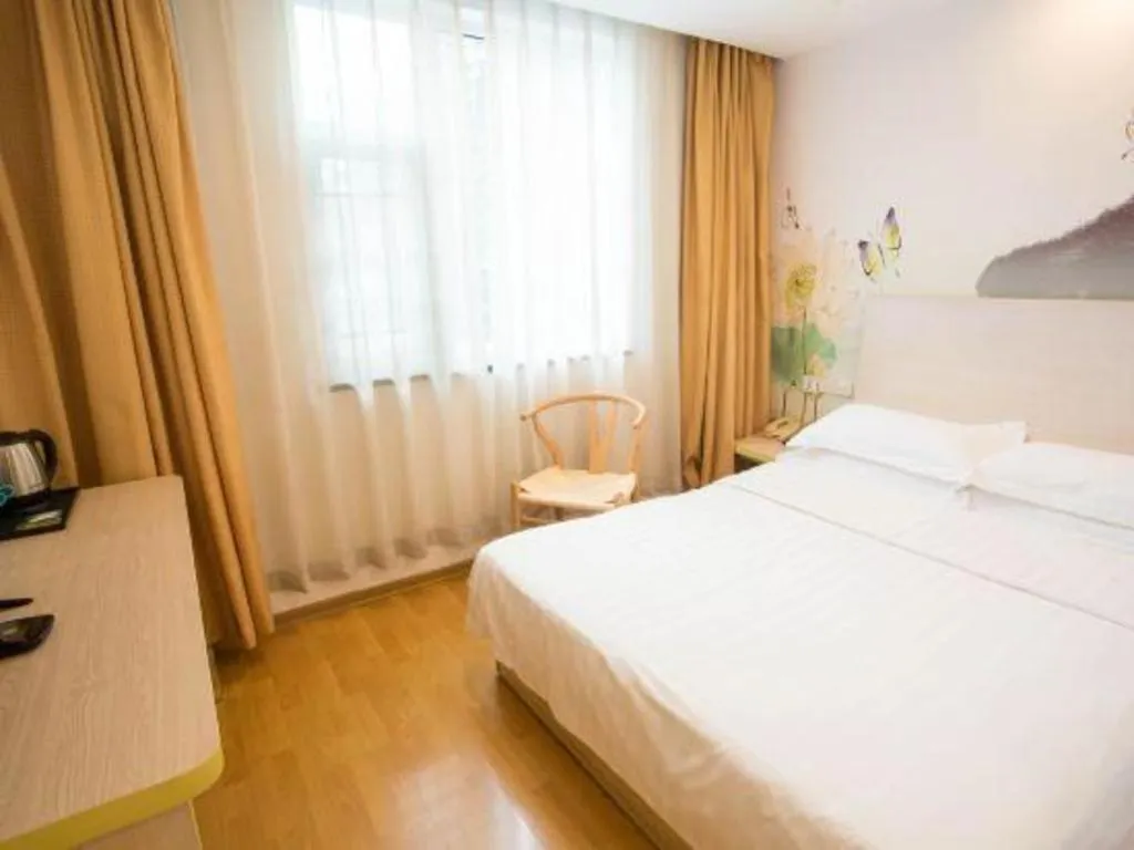 Bed in Anyi 158 Hotel Fuqin