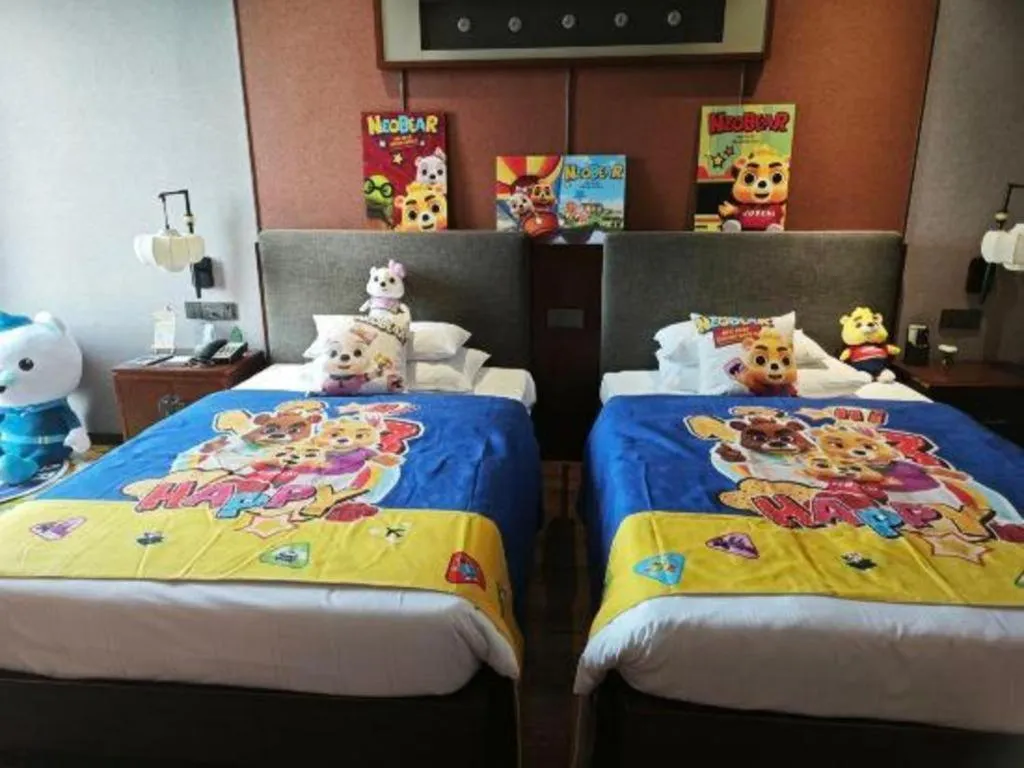 Bed in Rezen Hotel Pasonda Junyu