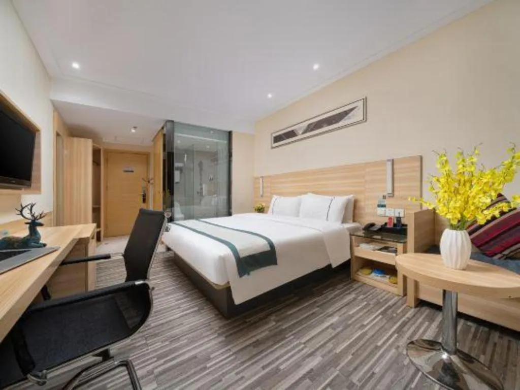 Bed in City Comfort Inn Baise Uprising Memorial Park Laiyu