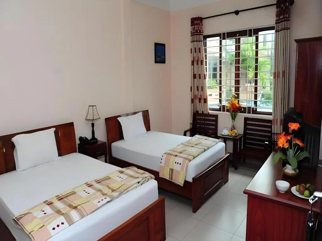 Bed in Hong Thang Hotel