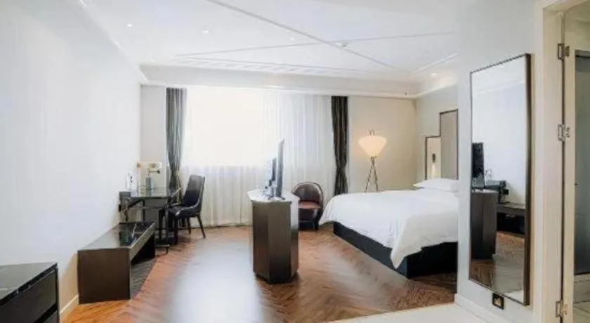 Bed in Jinjiang Metropolo Hotel Nanjing Jiangning Binjiang Development Zone