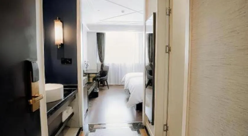 Bed in Jinjiang Metropolo Hotel Nanjing Jiangning Binjiang Development Zone