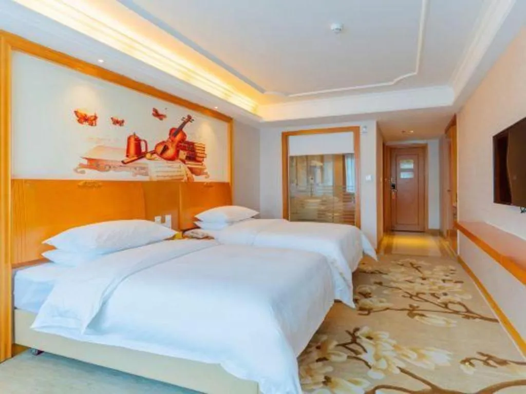 Bed in Out Sky Hotel