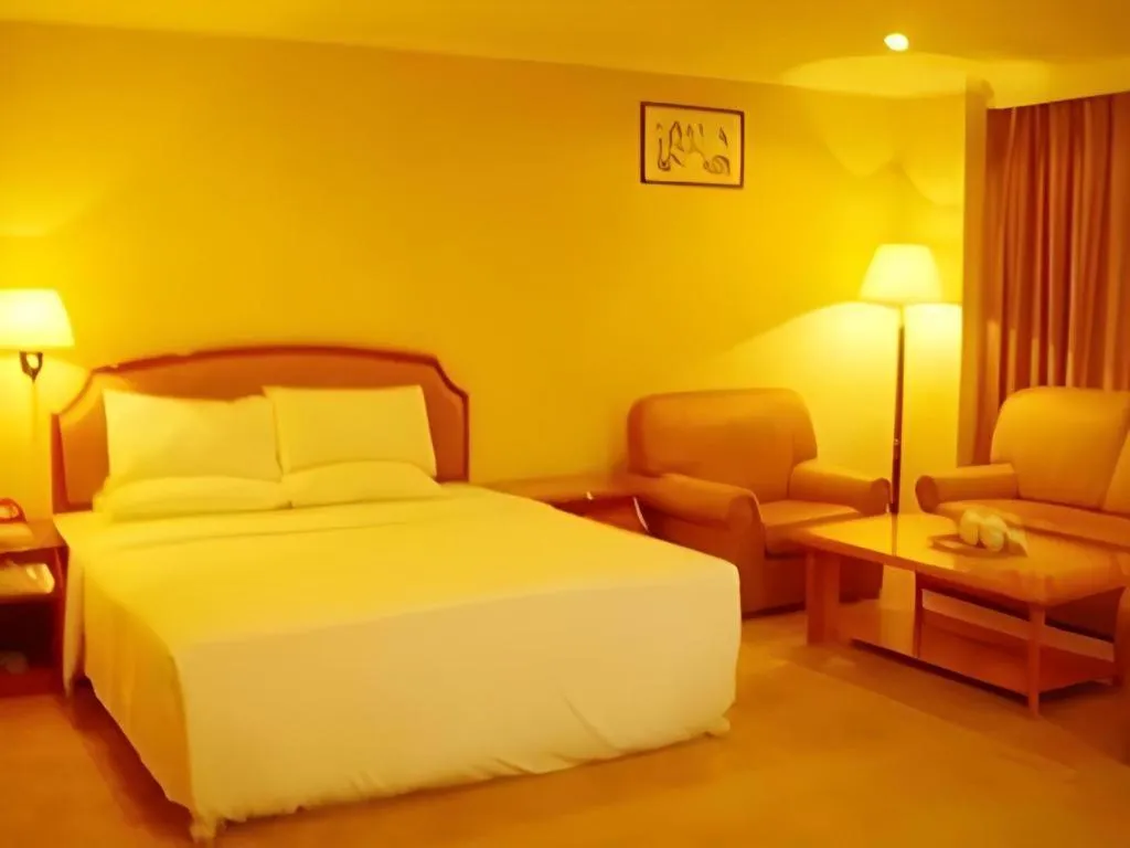 Bed in Out Sky Hotel