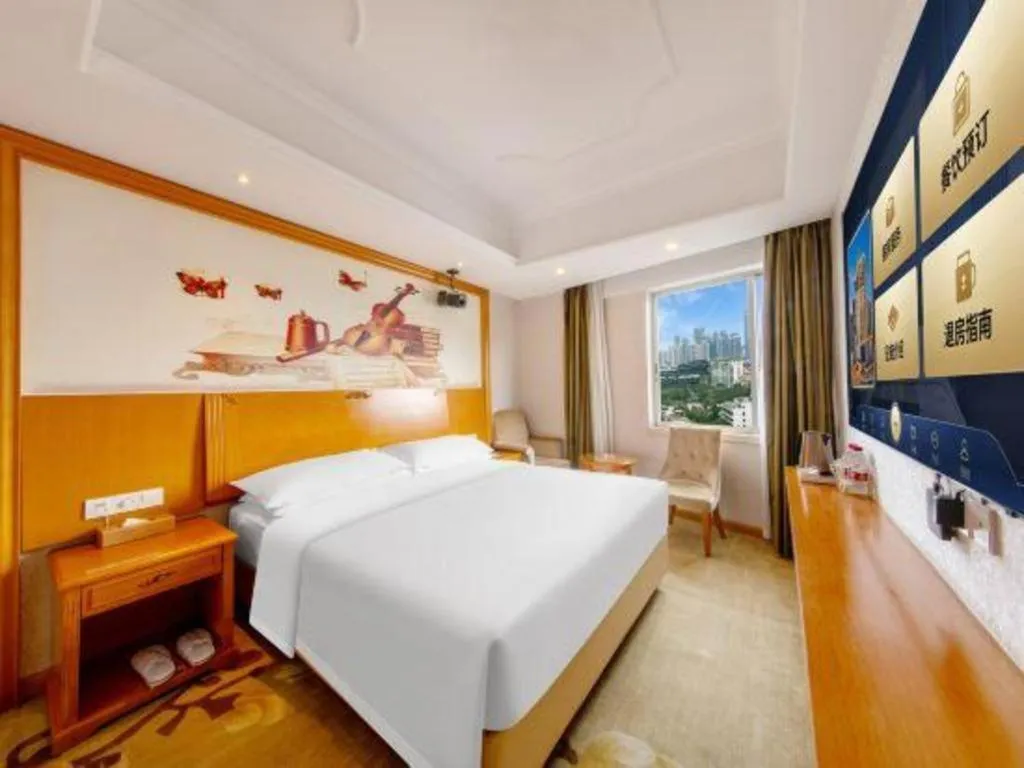 Bed in Out Sky Hotel