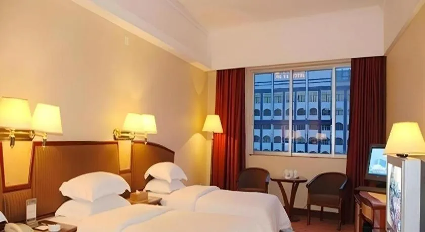 Bed in Out Sky Hotel