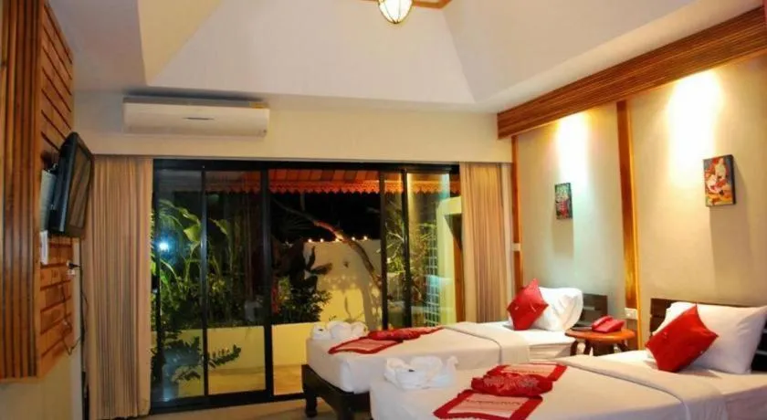 Bed in Oopkaew Resort