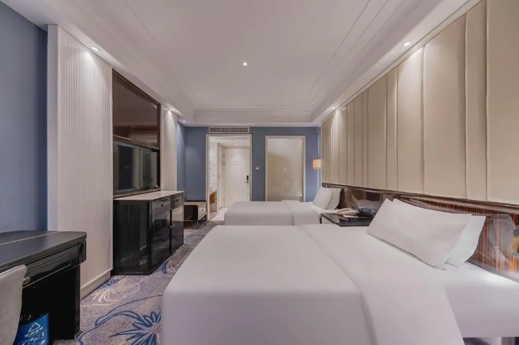 Bed in Jinjiang Metropolo Hotel Nanjing Confucius Temple Branch