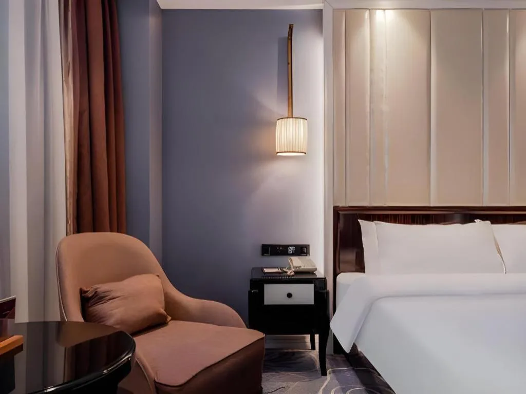 Bed in Jinjiang Metropolo Hotel Nanjing Confucius Temple Branch