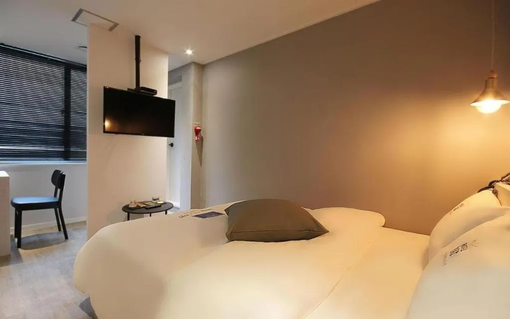 Bed in Hotel Yam ANDONG