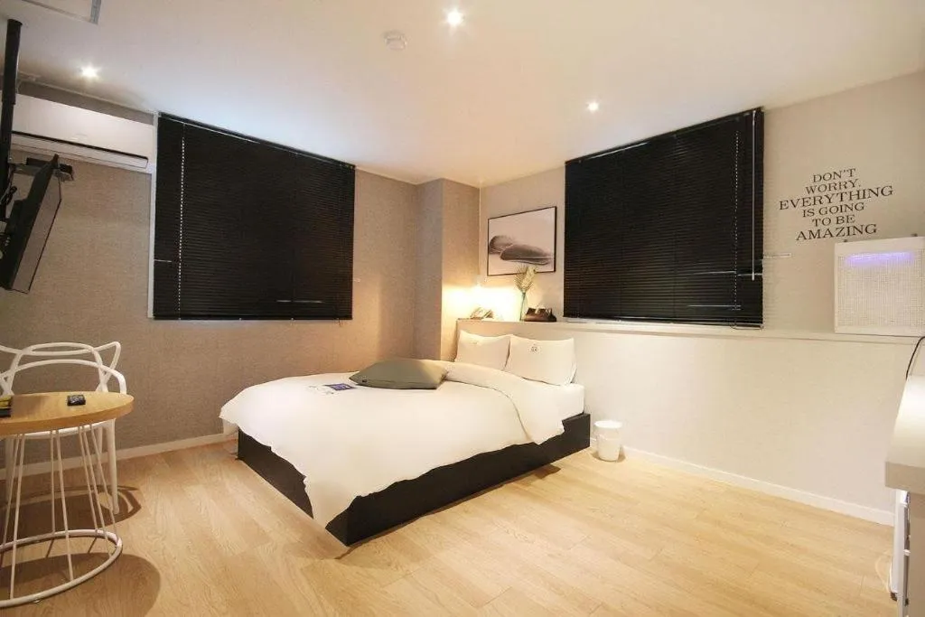 Bed in Hotel Yam ANDONG