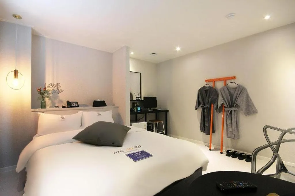 Bed in Hotel Yam ANDONG