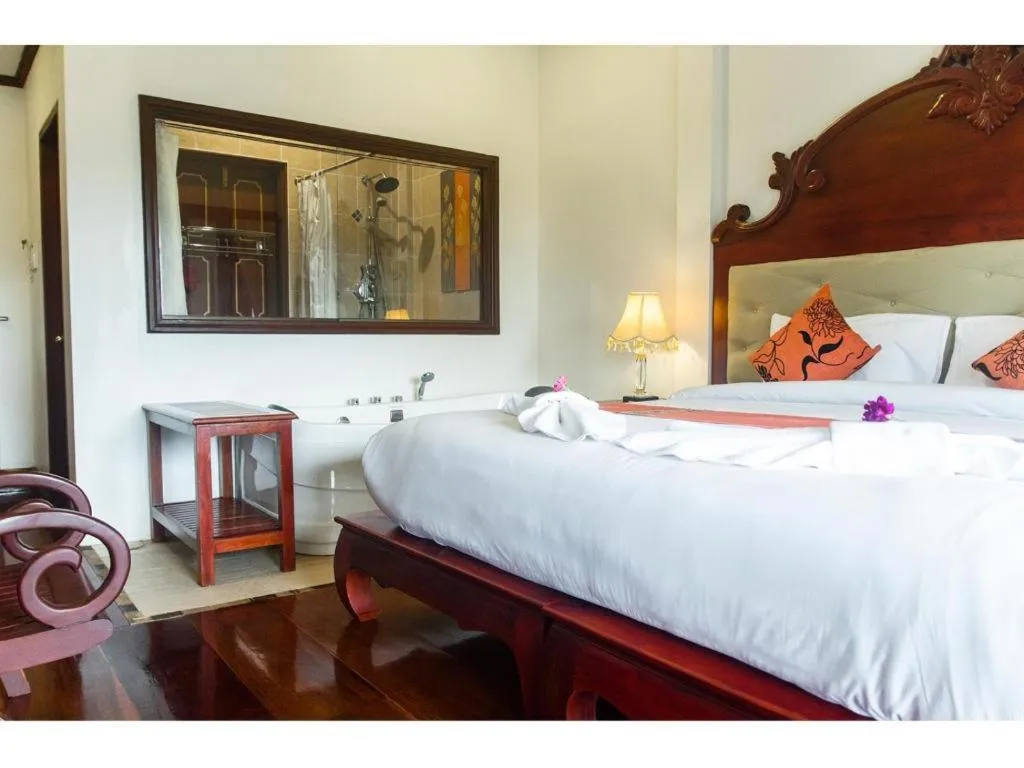 Bed in The View Pavilion Hotel