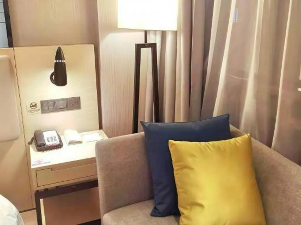 Bed in Echarm Hotel Guilin North High Speed Railway Station