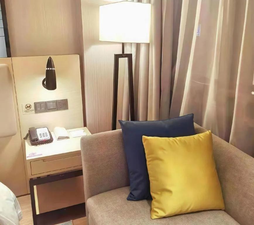 Bed in Echarm Hotel Guilin North High Speed Railway Station