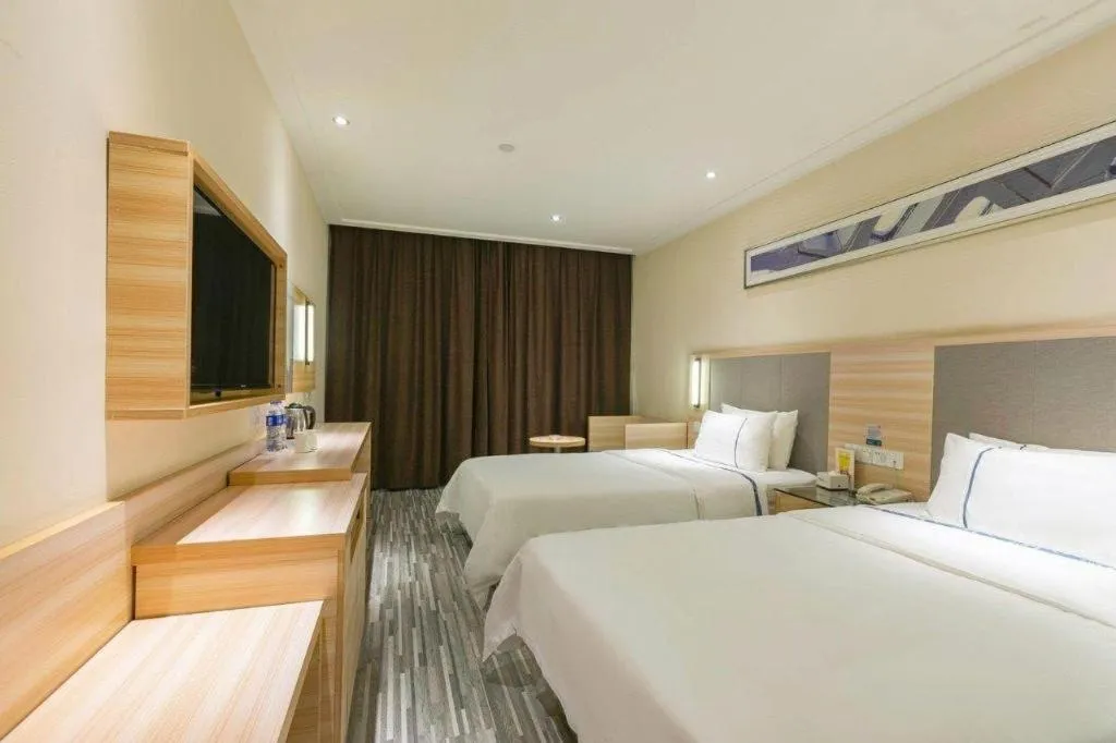 Bed in City Comfort Inn Hechi Du'an Wenti Square