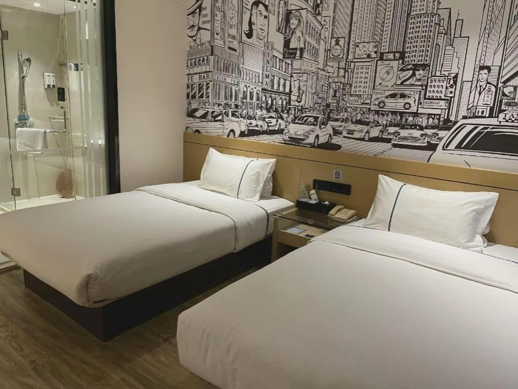 Bed in City Comfort Inn Hechi Du'an Wenti Square