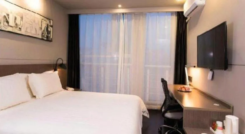 Bed in Jinjiang Inn Style Ningxia Guyuan Beijing Road