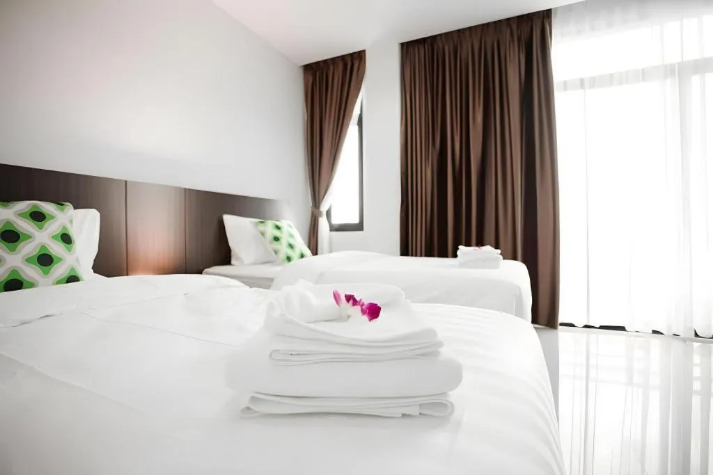 Bed in The Viewpoint Hotel