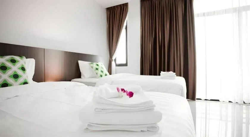 Bed in The Viewpoint Hotel