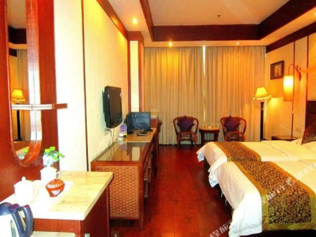 Bed in Haikou Kai Wei Hotel