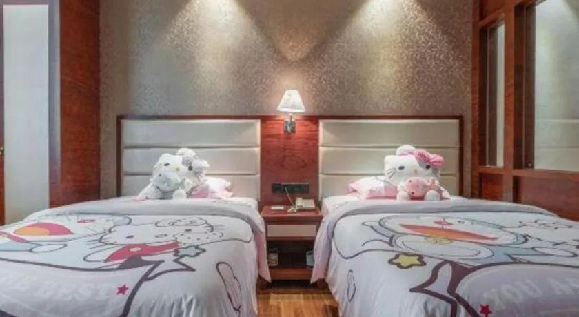 Bed in Haikou Kai Wei Hotel