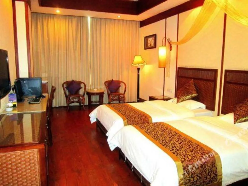 Bed in Haikou Kai Wei Hotel