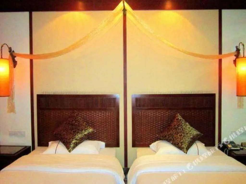 Bed in Haikou Kai Wei Hotel