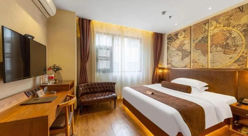 Bed in James Joyce Coffetel Xi'an Lingtong The Terracotta Army Huaqingchi University Town Metro Station