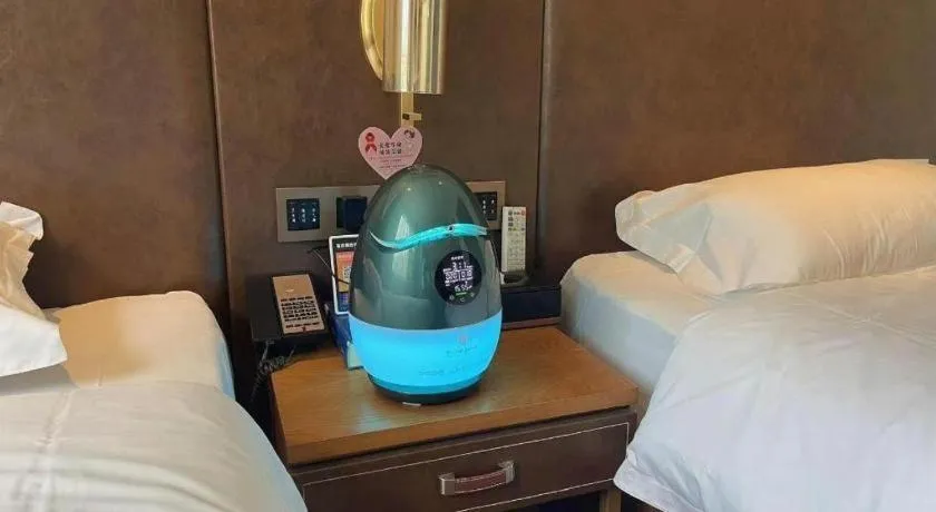 Bed in James Joyce Coffetel Xi'an Lingtong The Terracotta Army Huaqingchi University Town Metro Station