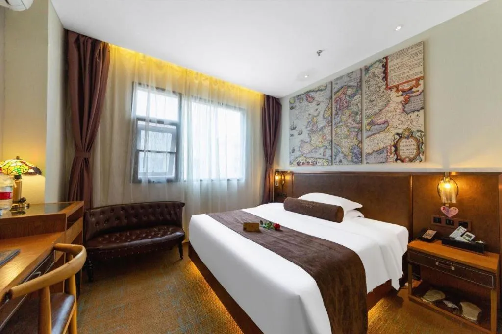 Bed in James Joyce Coffetel Xi'an Lingtong The Terracotta Army Huaqingchi University Town Metro Station