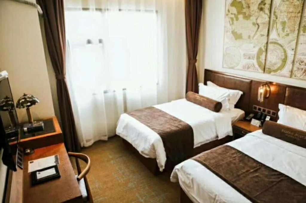 Bed in James Joyce Coffetel Xi'an Lingtong The Terracotta Army Huaqingchi University Town Metro Station