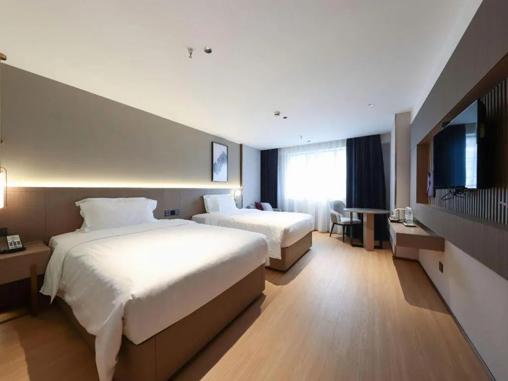 Bed in Lavande Hotels Guangzhou Fangcun Huadiwan Metro Station