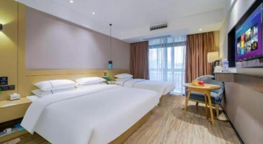 Bed in City Comfort Inn Chongqing Jiangbei Airport T3 Terminal