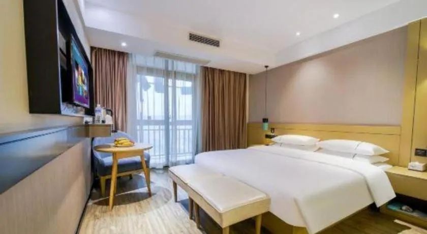 Bed in City Comfort Inn Chongqing Jiangbei Airport T3 Terminal