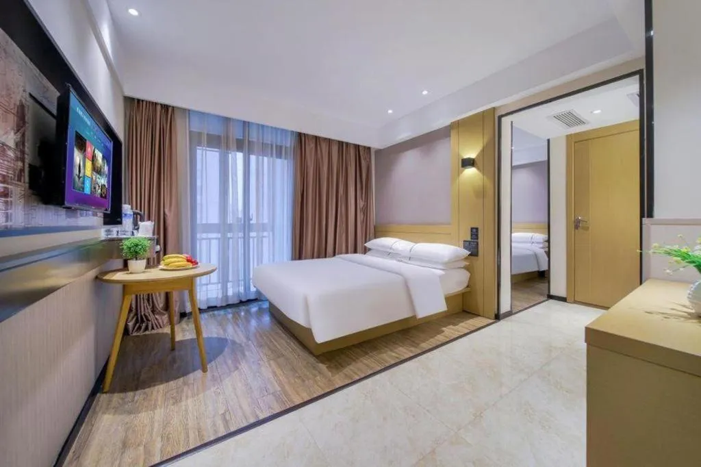 Bed in City Comfort Inn Chongqing Jiangbei Airport T3 Terminal