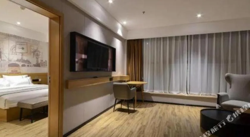 Bed in City Comfort Inn Chongqing Jiangbei Airport T3 Terminal