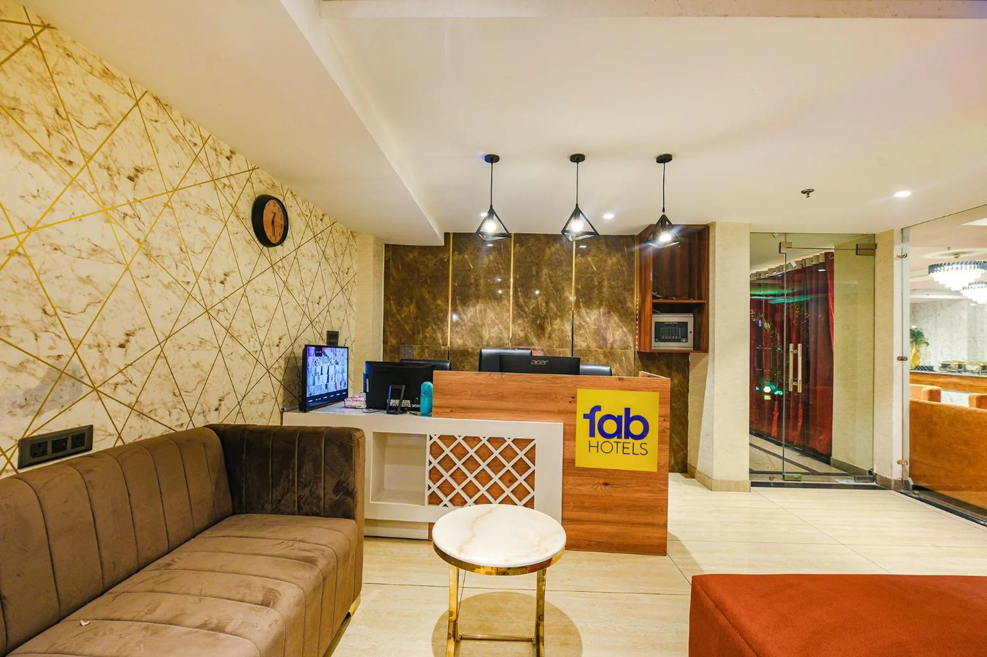 Lobby or reception in FabHotel Prime Blest Park Near Yashobhoomi Convention Centre