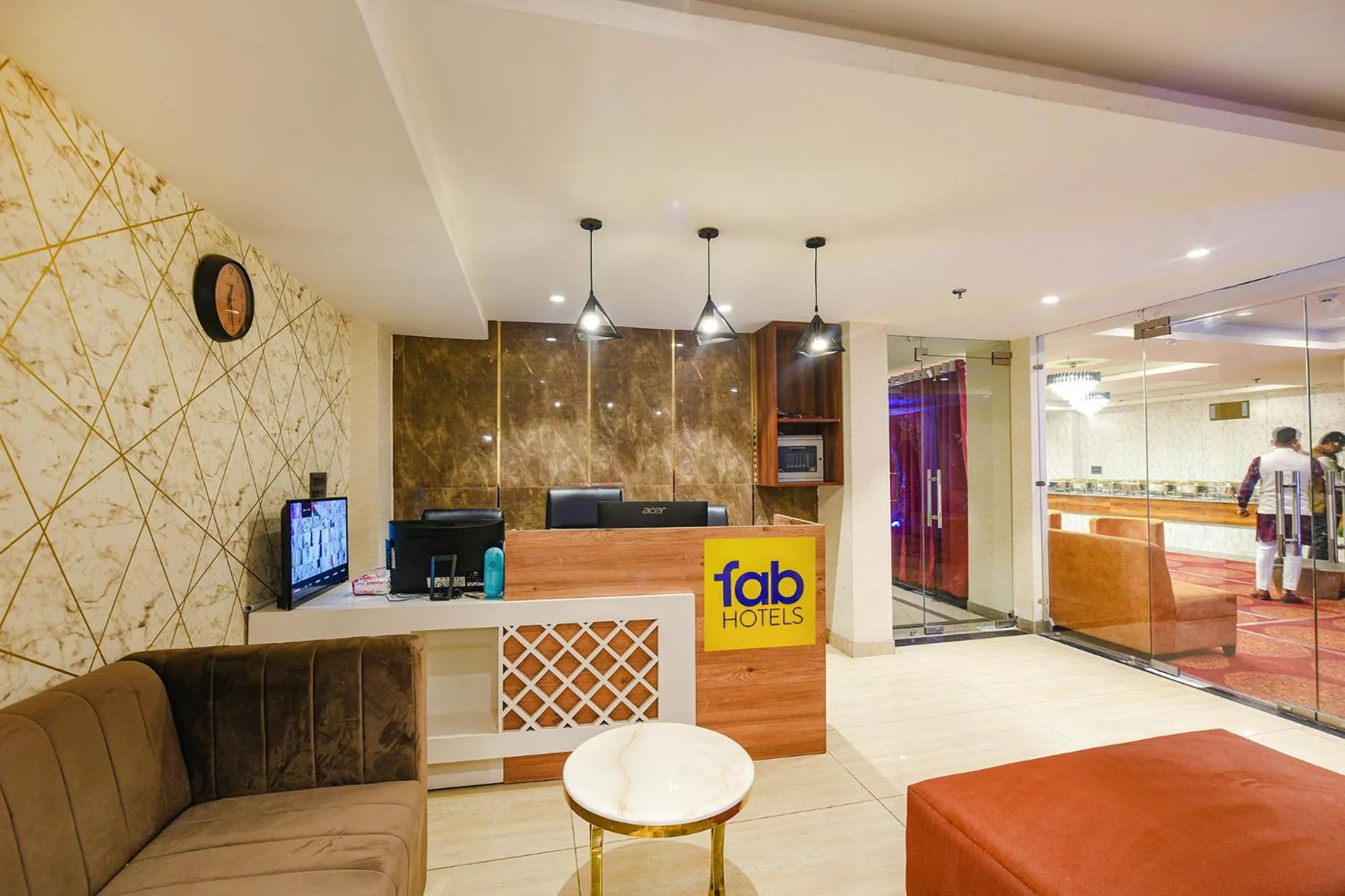 Lobby or reception in FabHotel Prime Blest Park Near Yashobhoomi Convention Centre